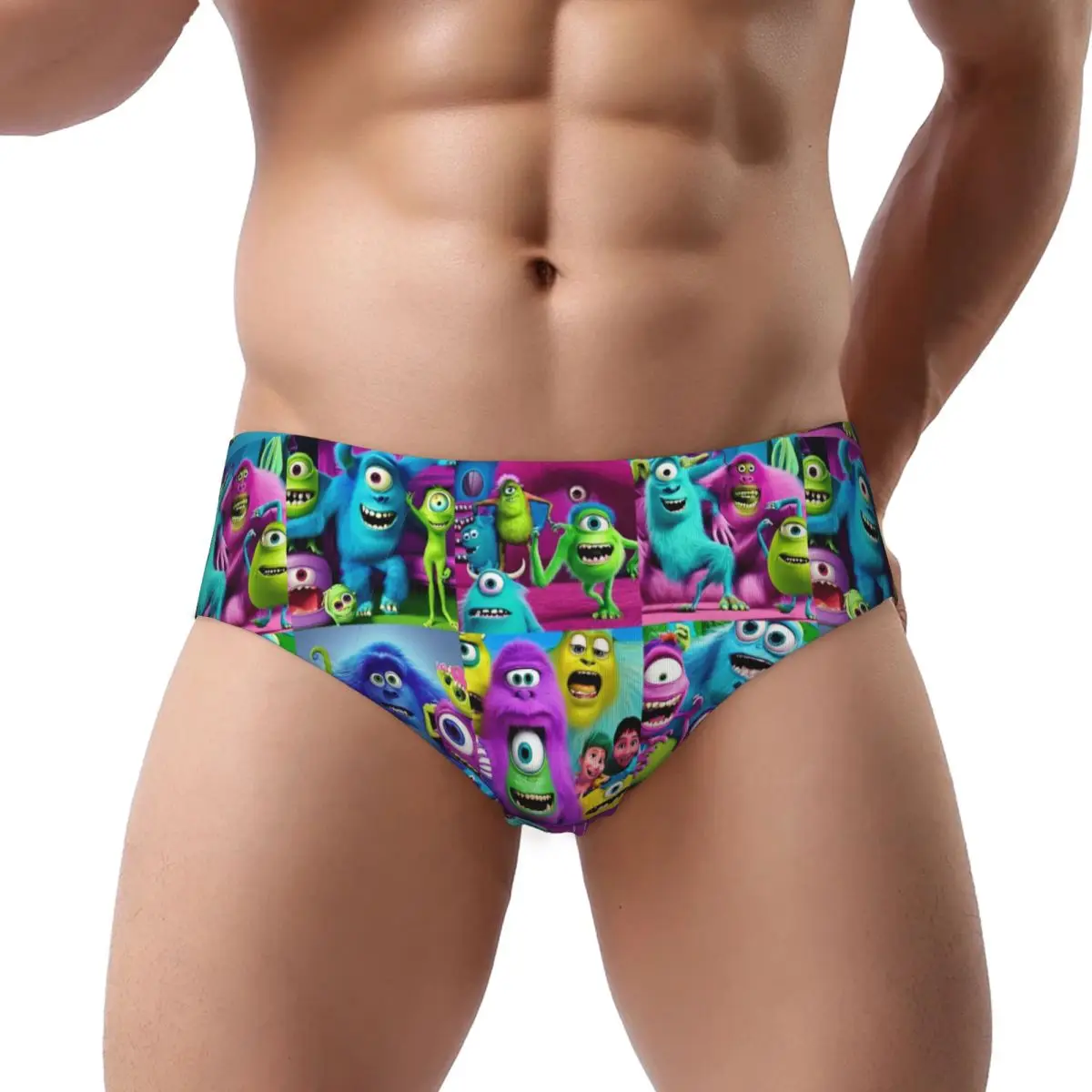 Custom Monster University Electric Power Company Brief Panties for Women Comfort Stretch Underwear