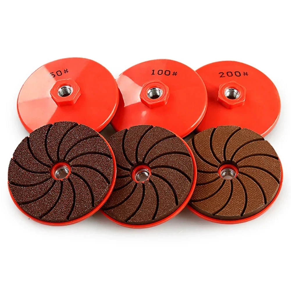 80mm M10 Wet/dry Polishing Pads 3Inch Diamond Buff Disc Abrasive For Concrete Angle Grinder Grinding Disc 50/100/200Grit