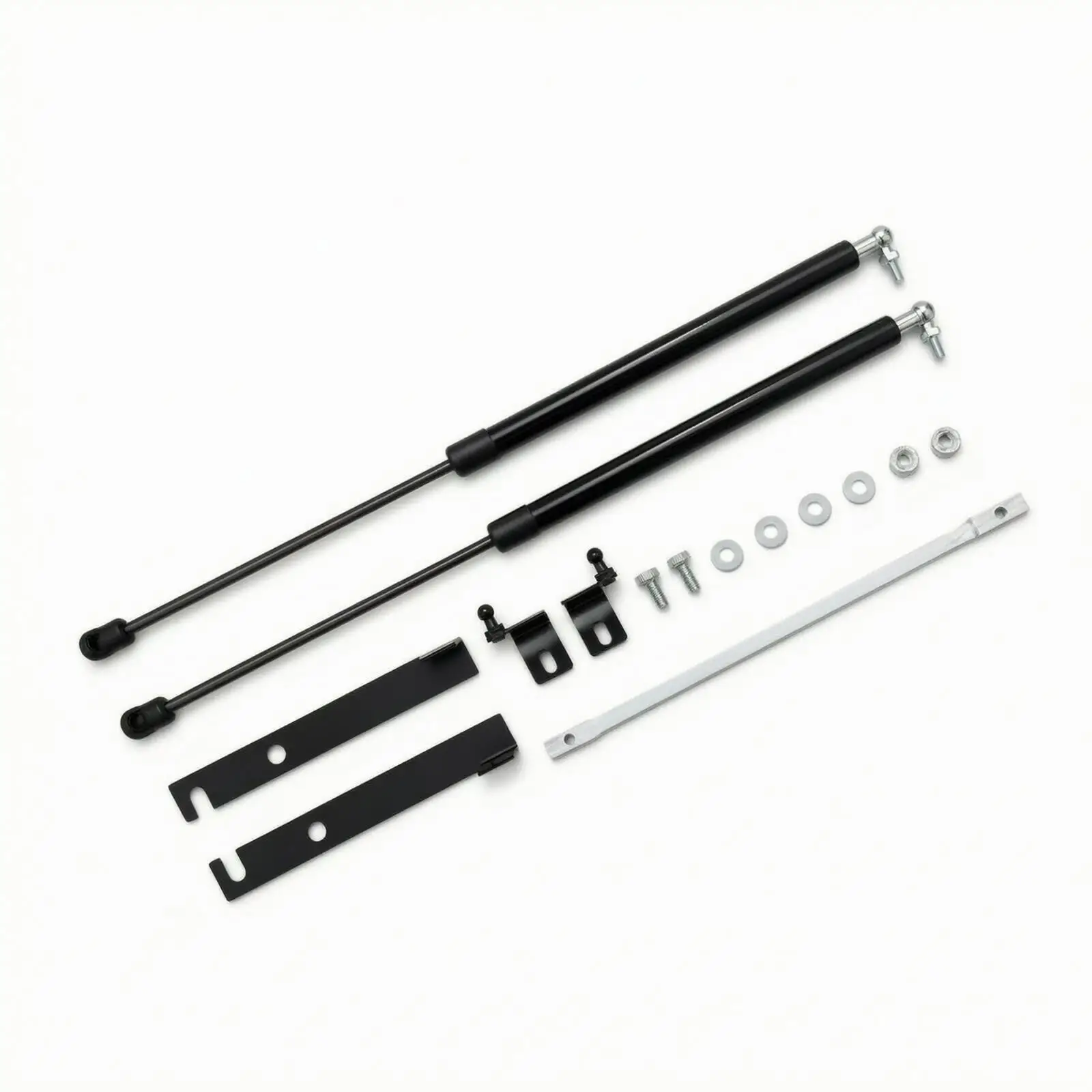 Hood Hydraulic Support Kit | Metal Construction, Low-Profile Black Hardware, Hood Lift Support Kit, for Engine Bay