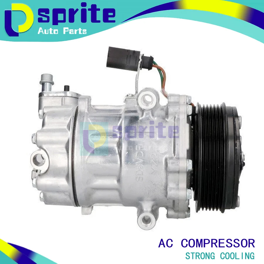 

SD6V12 AC Compressor With Clutch For Volkswagen Polo IV Skoda Rapid Fabia II 6R0820803B 1S0820803C 5U0820803F 6RD820803