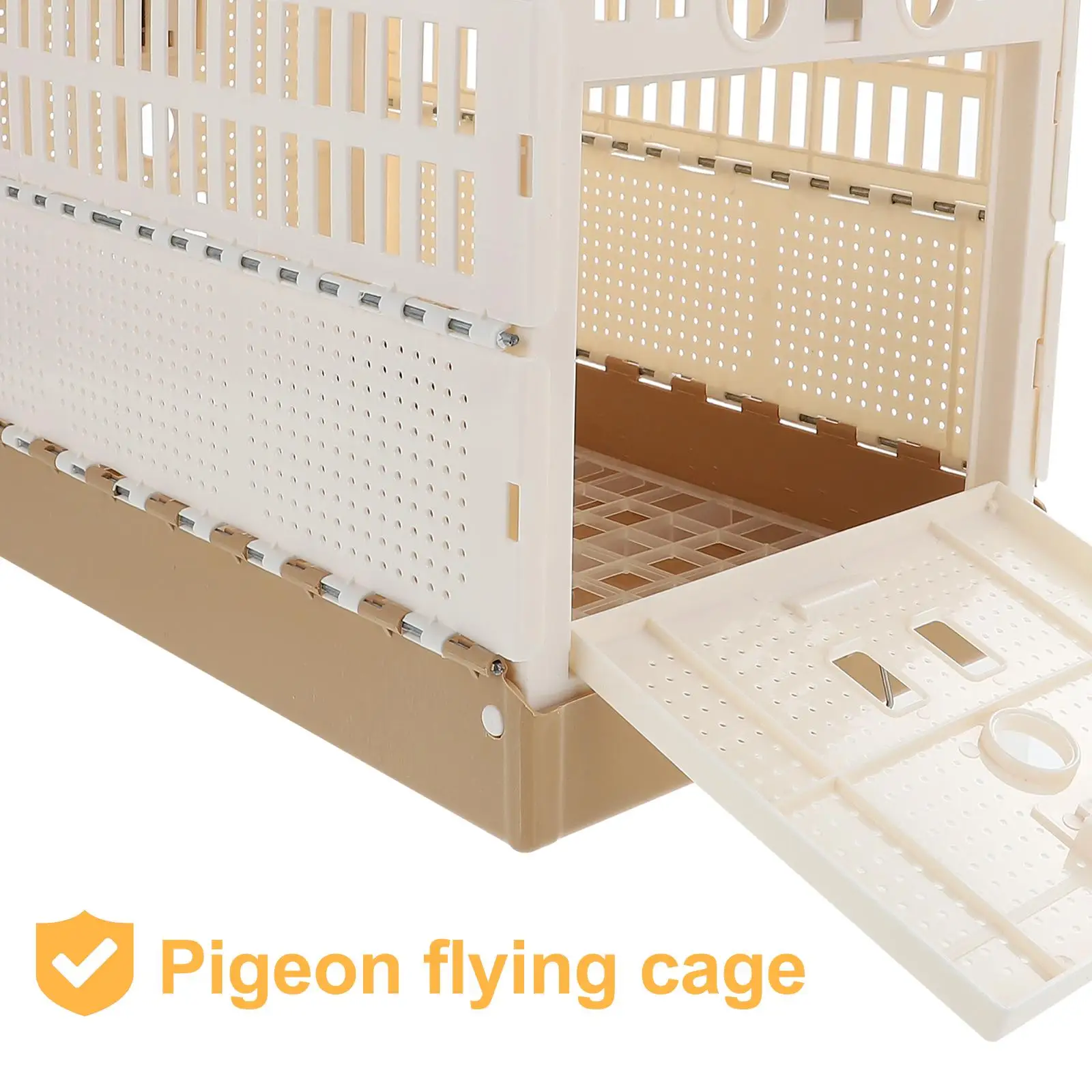 ABS بولي كلوريد الفينيل قفص حمامة قابل للطي صينية قابلة للإزالة سهلة التنظيف المحمولة النقل يستريح المنازل بيت الطيور التعشيش قفص #5