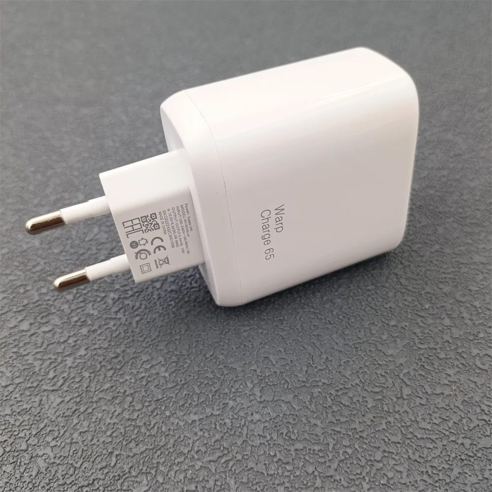 Original 65W EU Charger For Oneplus 9RT Fast Warp Charging Power Adapter USB Type C Cable For One Plus 10 9 8 8T Pro Nord 2T 5G