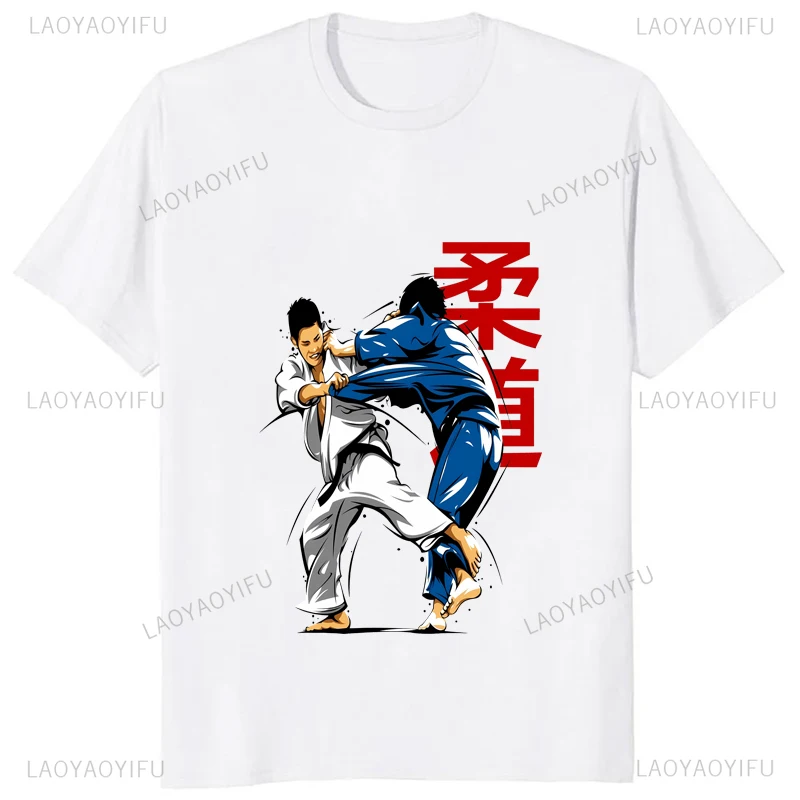 Judo Jiujitsu Hot Sale Casual Fashion Loose Man Tshirt Streetwear Hipster Comfort Breathe Soft Harajuku Style Y2k Women T shirt