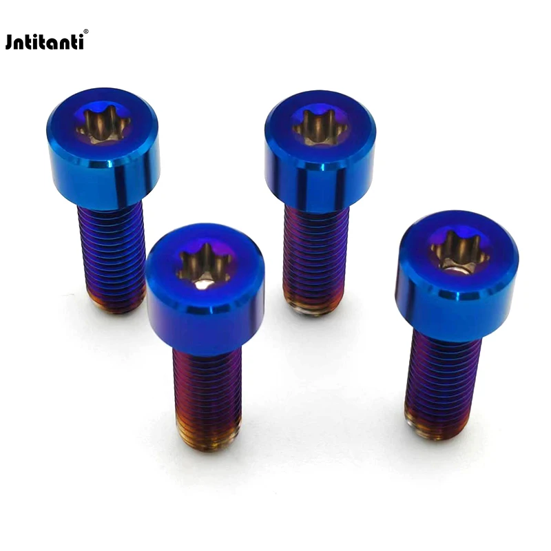 Jntitanti Torx Socket Gr.5 Titanium Ti-6Al-4V Automobile Split Rim Wheel Hub Assembly Bolt M10x1.5mm