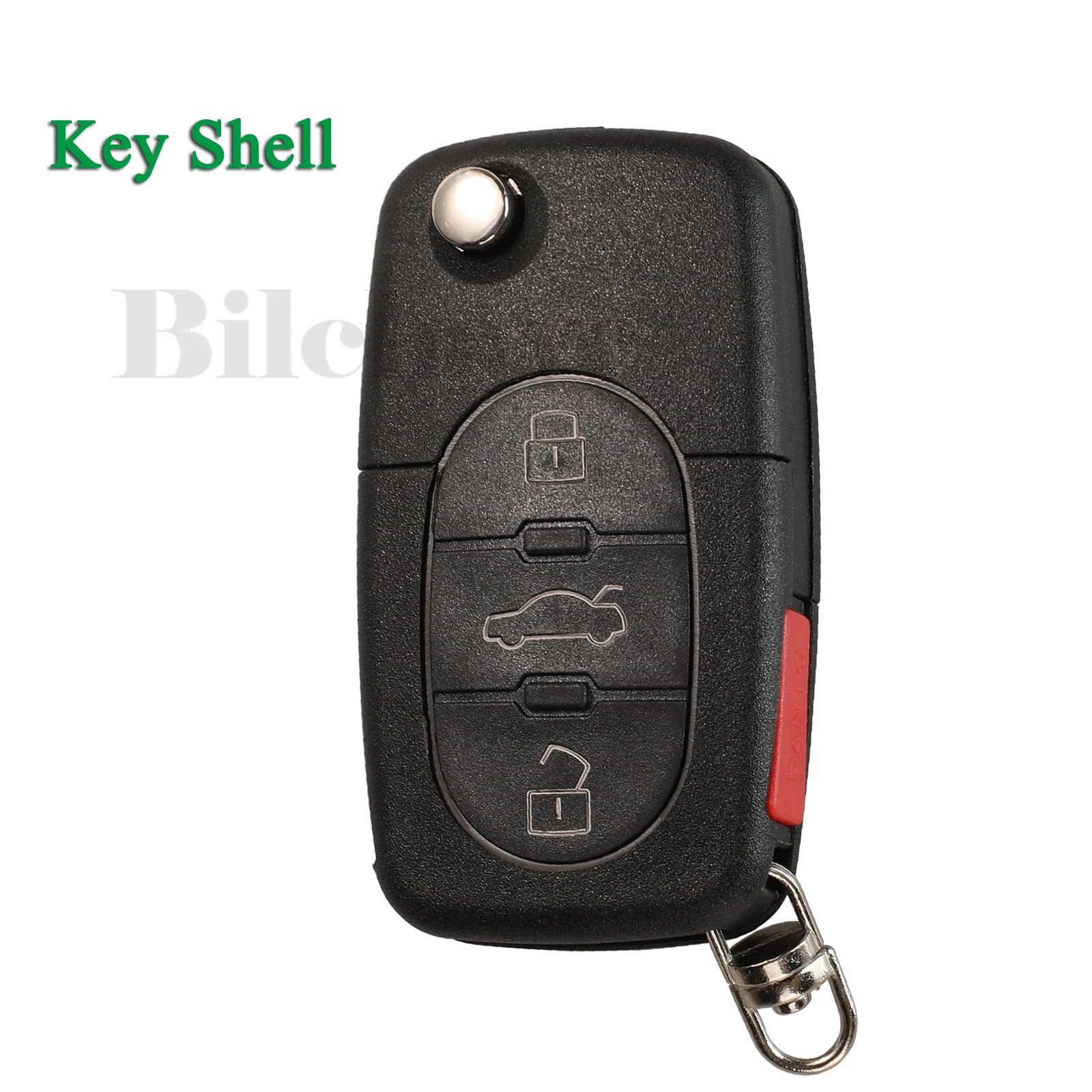 

jingyuqin 10pcs/Lot 3+1BT Flip With HU66 Blade Relacement Car Remote Key Shell Fob For VW Passat Jetta Golf Beetle Key Case