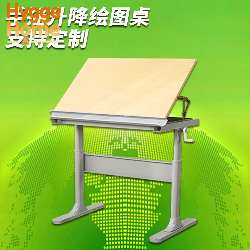 Art Drawing Table Hand Shake Lift Studio Designer Studio Lift Table Engineer Workbench Drawing Table 2