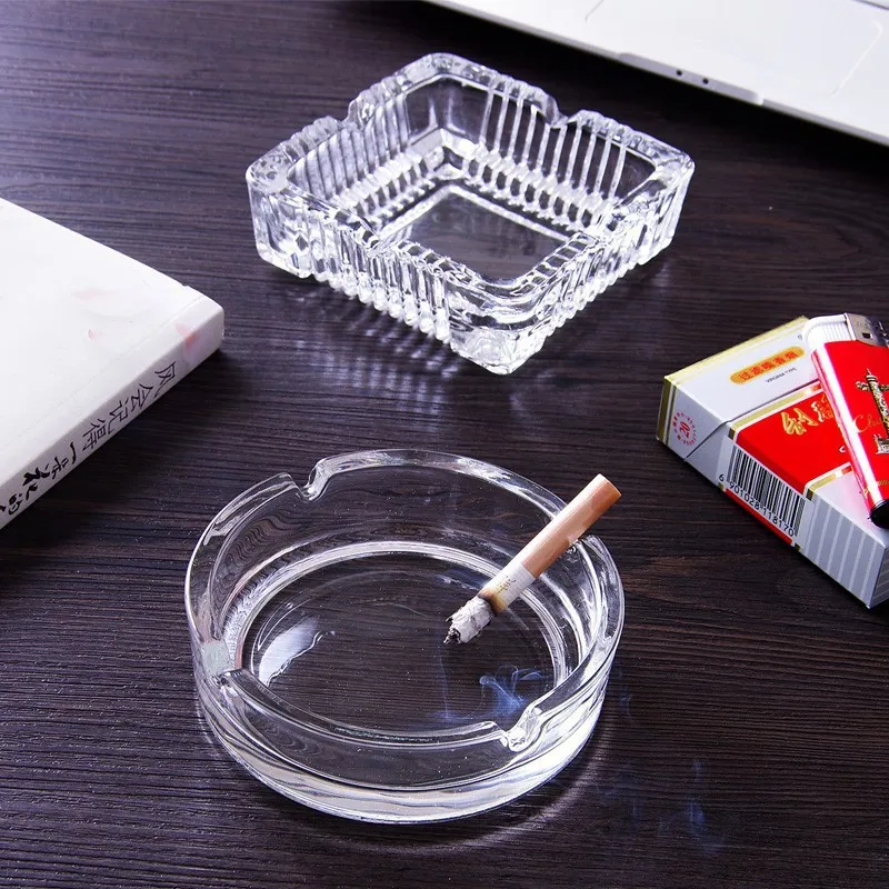 Crystal Glass Ashtray Creative Personality Large Living Room Office Cafe Hotel Rooms Ashtray