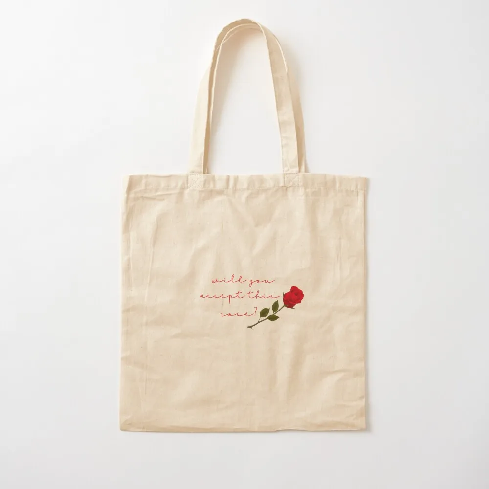 

will you accept this rose Tote Bag Shopper Canvas stote bag Canvas Tote Bag