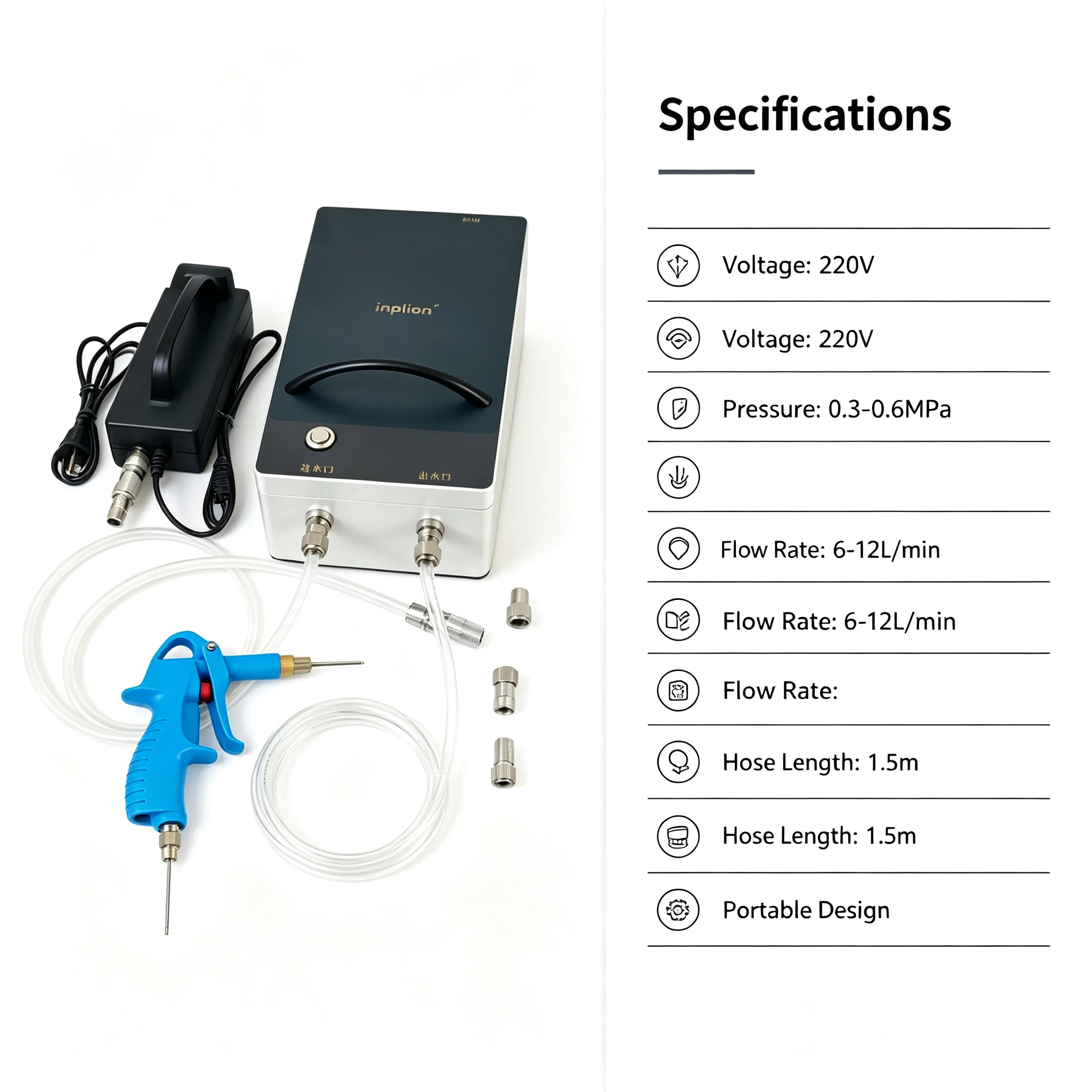 Electric Meat Saline Syringe Pump High-Pressure Automatic Injector Meat Processor Commercial Meat Curing Injection Machine