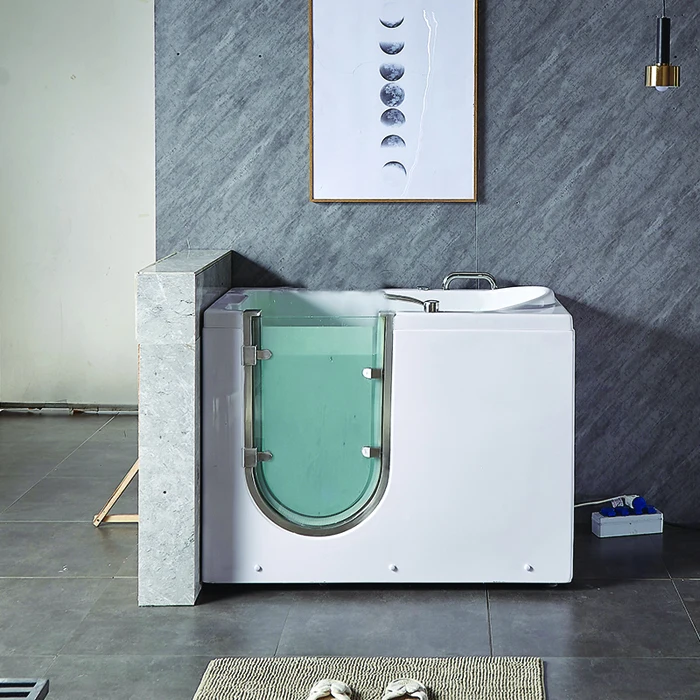 Bathroom Bathtub Door Modern Acrylic standing Bathtub Walk in Bathtub standing Acrylic Bath Tub Walk in Bath Tubpromote sales