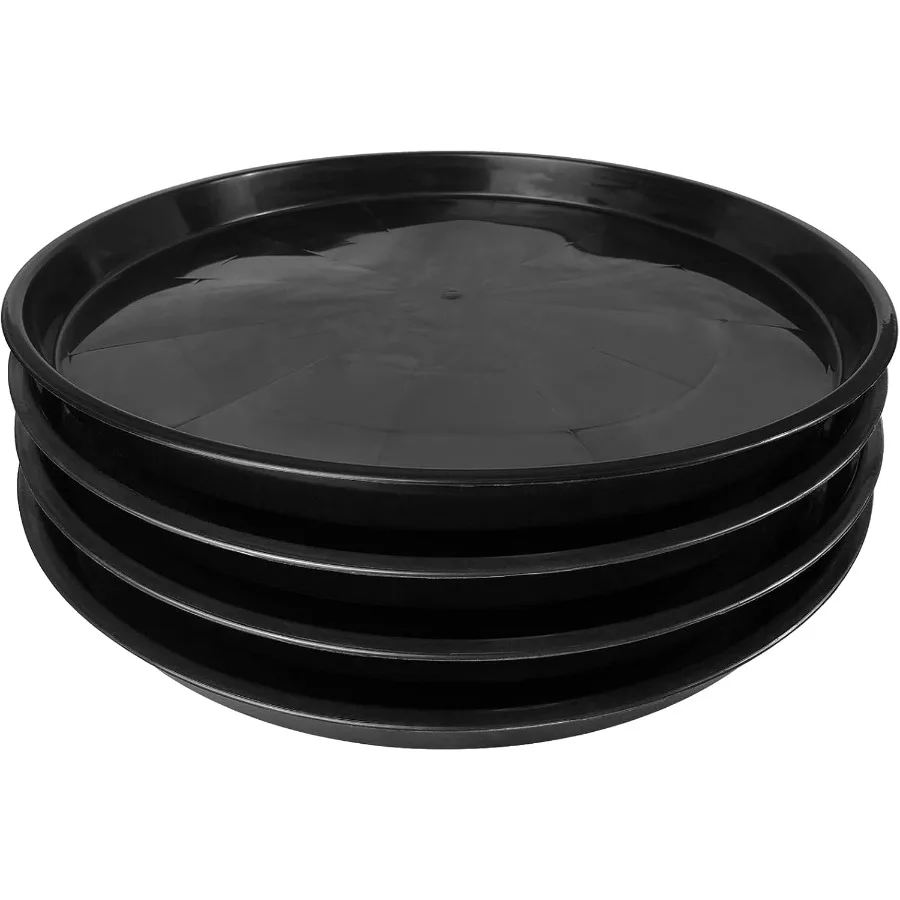 

Plant Saucer 14 16 18 20 22 Inch 4 Pack Heavy Duty Large Plant Tray for Planter Pot Plastic Flower Pot Saucers Drip Water Trays