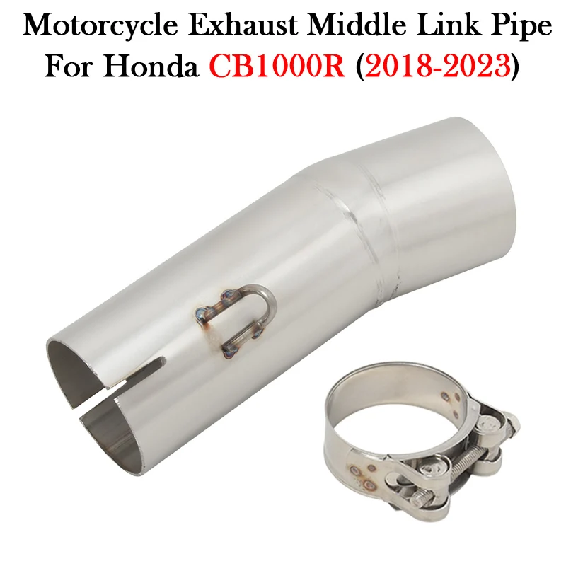 

51MM Motorcycle Exhaust Middle Link Pipe Muffler Escape Moto Modify Tube For Honda CB1000R CB 1000R 2018 - 2020 2021 2022 2023