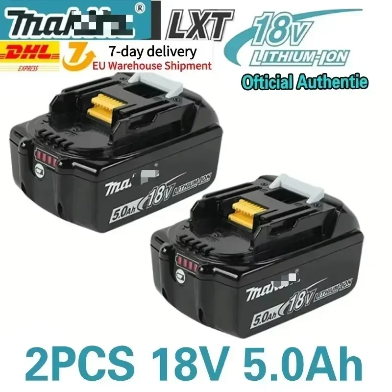 100% originele Makita oplaadbare accu voor elektrisch gereedschap, vervangbare LED lithium-ion, 18V 6.0 9.0Ah LXT BL1860B BL1860BL1850 BL1830
