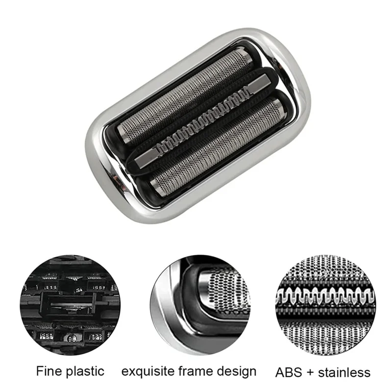 ABKR 2 Stück 73S Ersatzscherkopf für Braun Series 7 Elektrorasierer-Modelle 7020S, 7025S, 7085Cc, 7071Cc Elektrorasierer