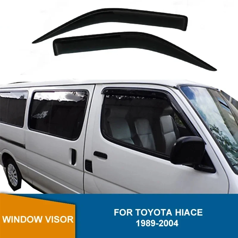 

Side Wind Deflector For Toyota Hiace 1989-2000 2001 2002 2003 2004 Black Window Visor Vent Shades Sun Rain Deflector Guards