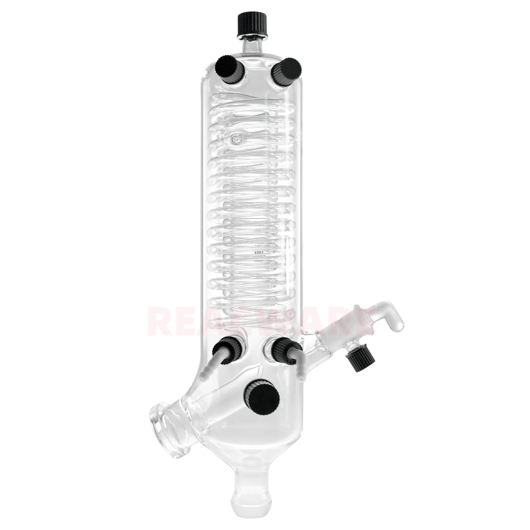 New Version G3 Glass Condenser with Feed Valve for Rotary Evaporator Laboratory Distillation Parts