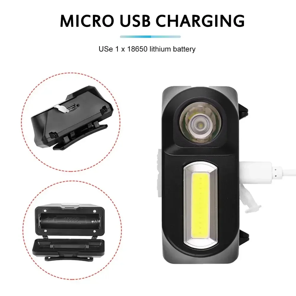 XPE+COB Multi Function Headlight LED Head Lamp Strong Light USB Charging Head Mounted Flashlight Outdoor Night Fishing Headlight