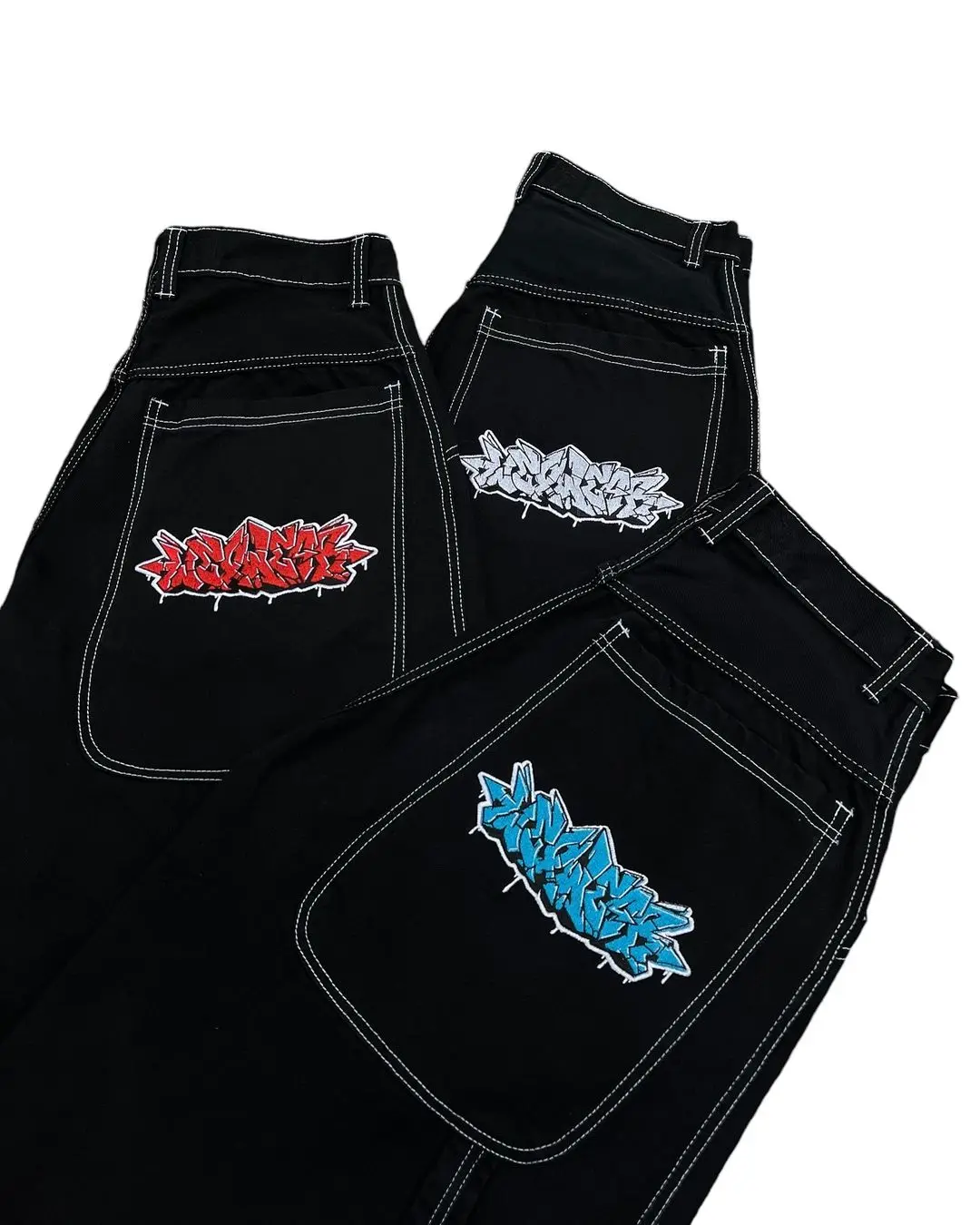 Wexwear Embroidery Skate Cargo Jeans Denim Shorts Baggy Retro Y2k Harajuku Gym Basketball Shorts Streetwear Men Clothing