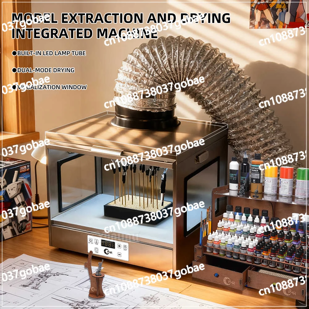 Model extraction and drying machine Spray paint Exhaust box Dryer Dust-proof paint box Spray pen spraying and coloring