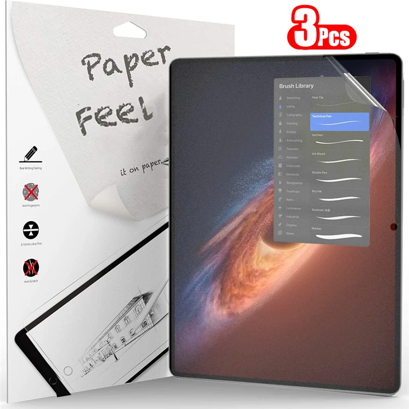 3Pcs Paper Feel Like Screen Protector for Honor MagicPad 4 MagicPad4 Magic Pad 4 12.3 Film No Glass