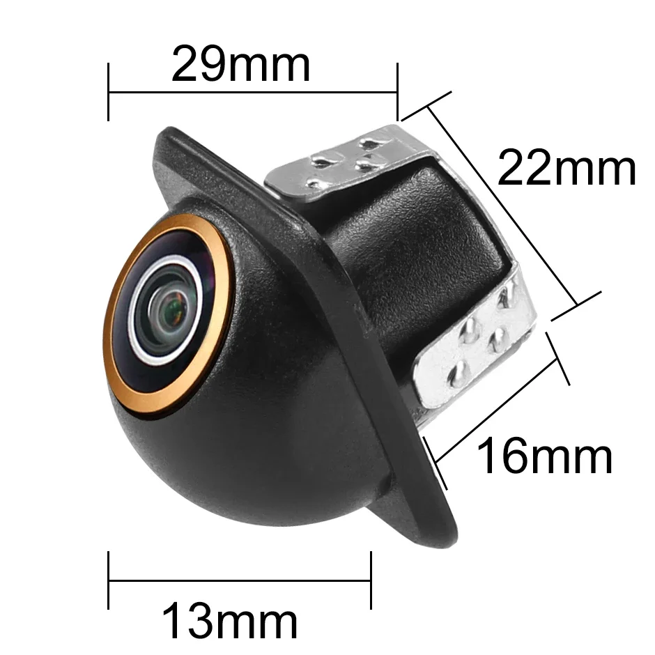 Ownice AHD 720P Mini 360 Around Install  Night Vision Golden Fisheye Lens Vehicle Parking Reverse Front Rear Side View Camera