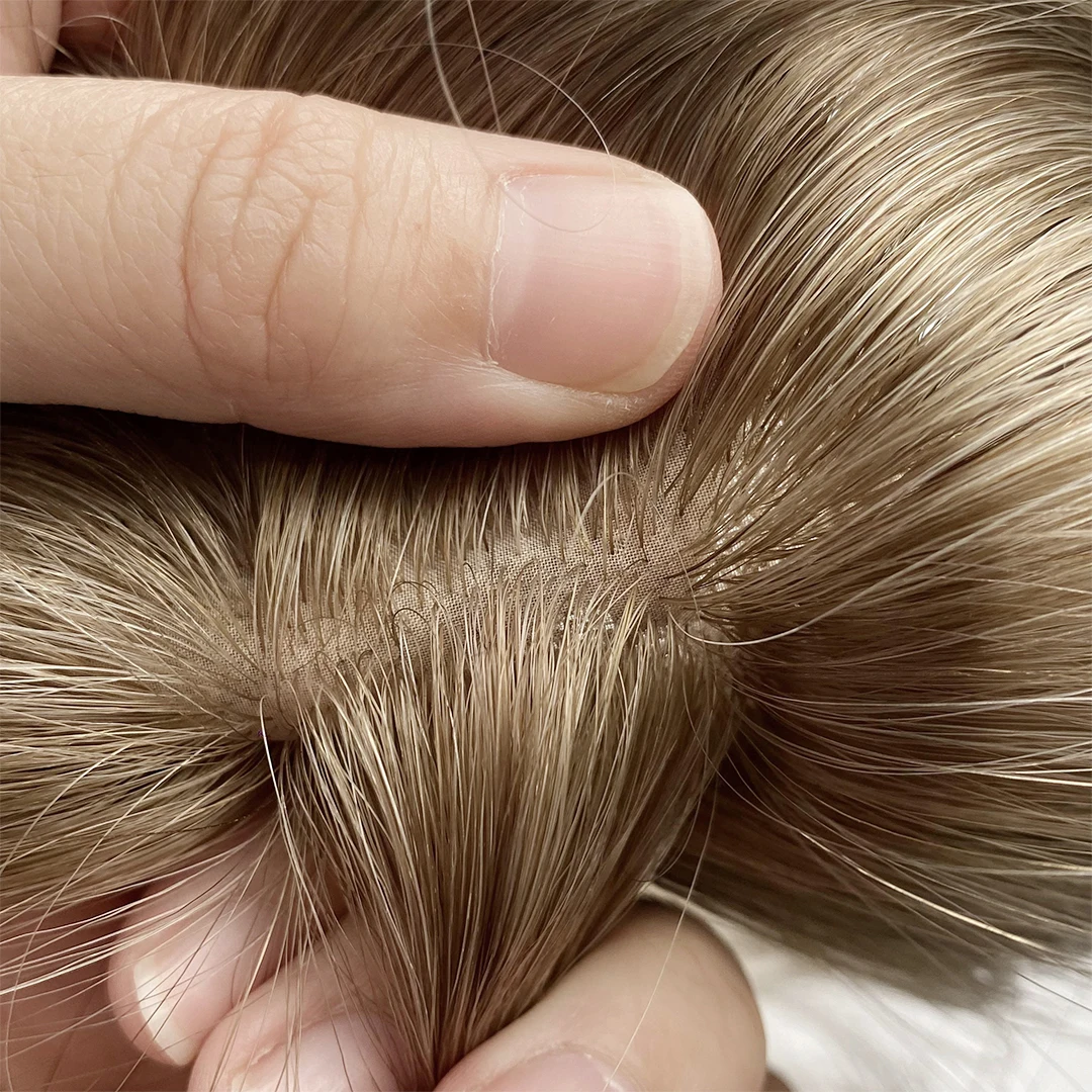 2025 Top Trend 100Invisible Human Hair Silk Base Human Hair Topper