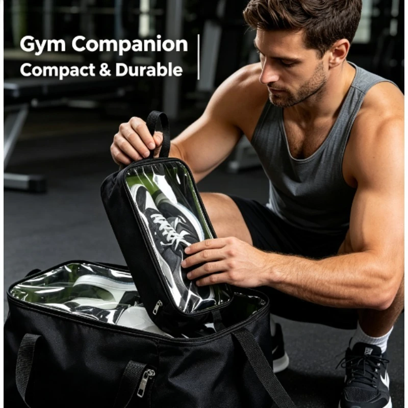 

Portable Dustproof Waterproof Shoe Organizer Bag, Multi-scene Use for Travel Home Gym Football Sneaker Storage