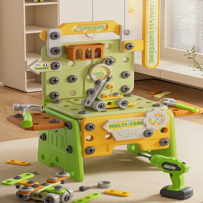 Trapano Elettrico Giocattolo per Bambini, Set di Attrezzi per Riparazioni con Cacciavite, Regalo per Bambini di 1 2 3 Anni, Gioco Multifunzionale per Sviluppare Abilità Manuali