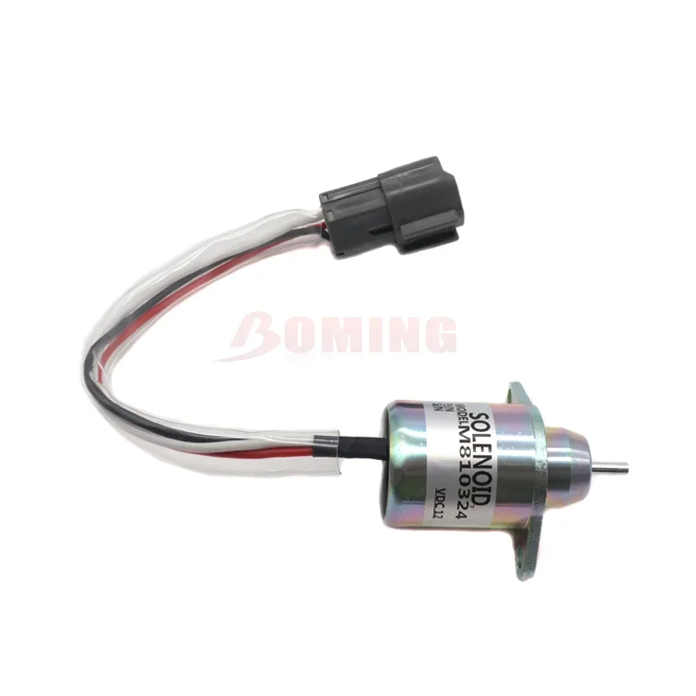 12V New Car Fuel Shut Off Solenoid M810324 For John Deere tractor For Yanmar M808284 119233-77932 119653-77950