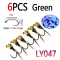 6pcs Green LY047