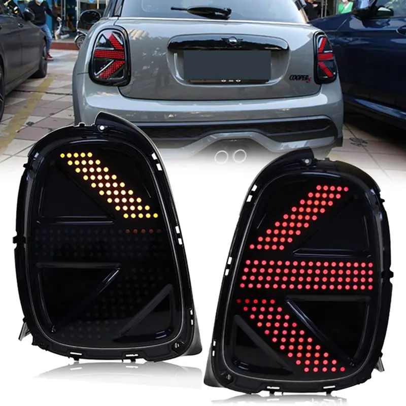 

2pc Car LED Rear Lights For Mini F56 F57 Cooper Tail Lights Rear Running Brake Lamp Reverse Dynamic Turn Signals Taillights