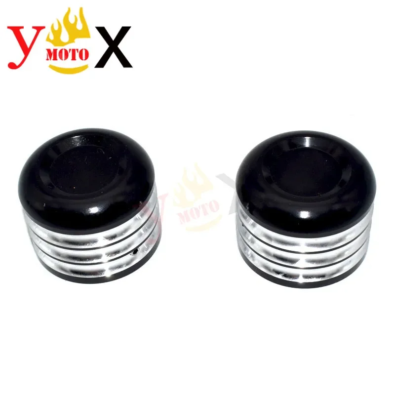 New CNC Motorcycle Front Axle Nut Cover Cap Guard Decal For Harley Sportster 883 1200 Dyna Road Street Glide Touring XG500 XG750