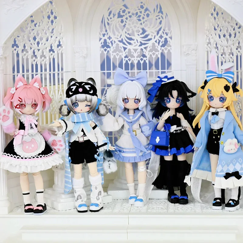 Figura de Acción Original 1/12 Bjd Sakura Park Start Again Series, Caja Sorpresa, Linda Chica, Adorno de Escritorio, Modelo Coleccionable, Regalo para Niña