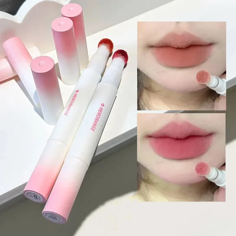 Fluffy Velvet Soft Jules Glaze Liquid Lipstick Cream, Nude, Rose Red Pigment, Waterproof, Long Lasting Dye, Cheek, Teinte Paste, 256