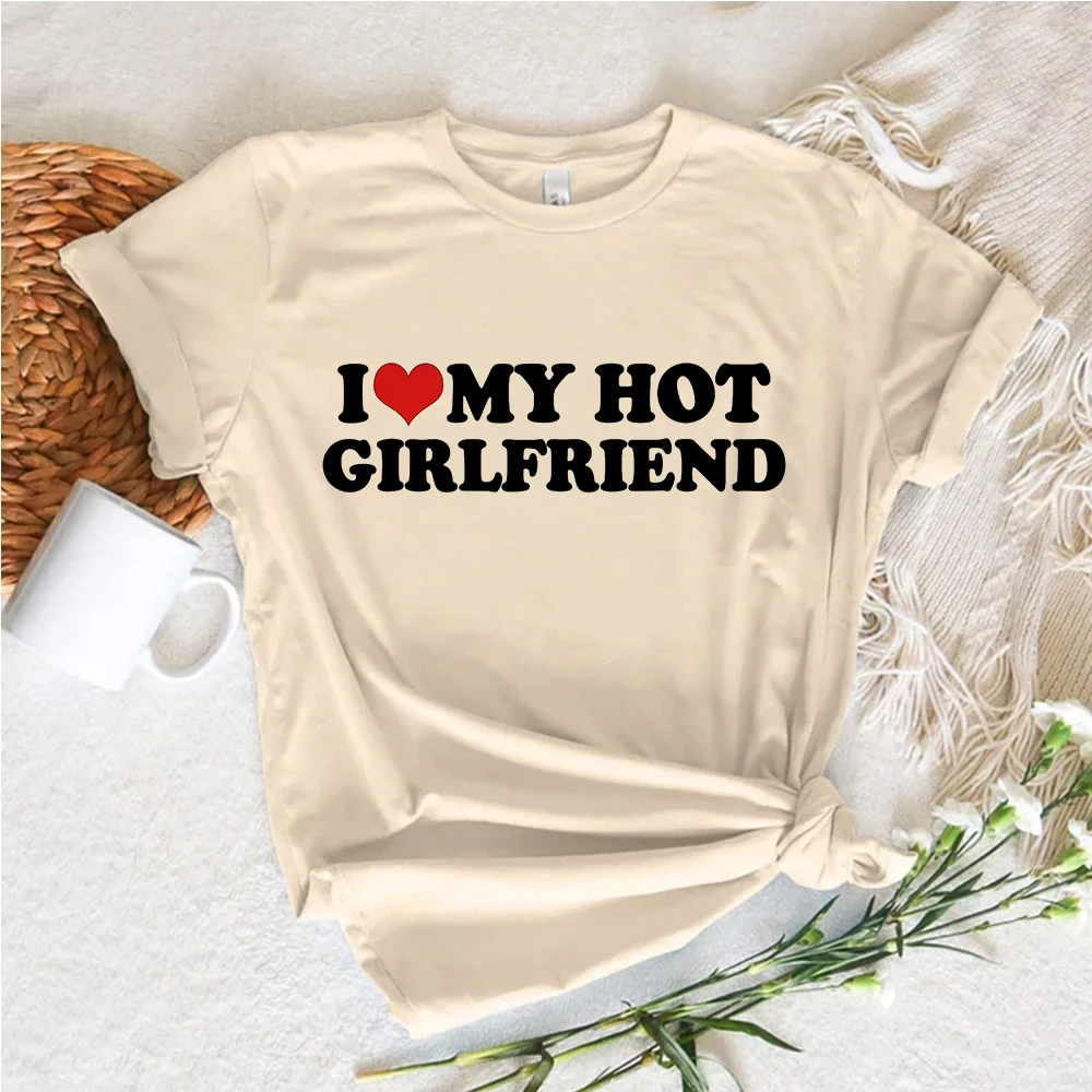 i Love My Boyfriend Girlfriend Me tshirt women funny anime Y2K t shirt female comic harajuku funny clothes