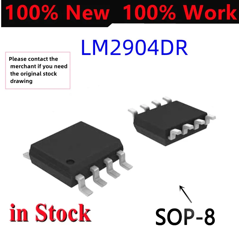 10-200PCS 100% Original LM2904DR SOP-8 LM2904 SOP8 2904DR optocoupler 2904 DIP SOP New IC chip in Stock