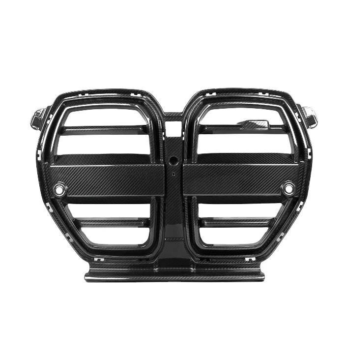 

G80 G82 M3 M4 Carbon Fiber SQ Style Front Grill Bumper Kidney Center Mesh Grille for G83 Competition 2020+