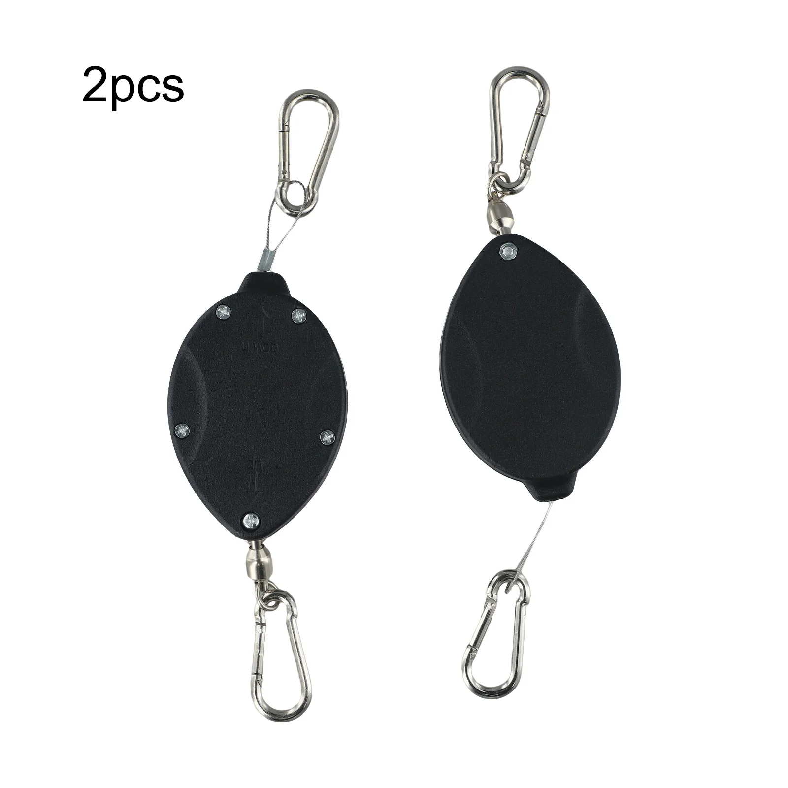 Plant Pulley Hanger Set 2PCS with Adjustable Hooks for Conveniently Managing Height of Indoor and Plants Plant