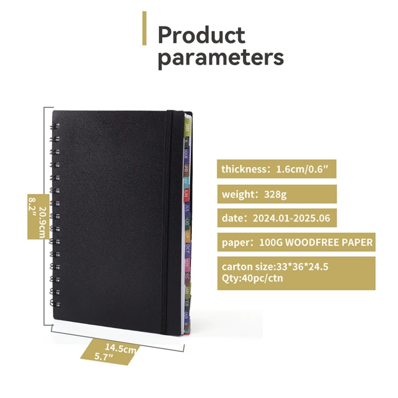 Weekly Appointment Book Plan Book Schedule Book Plan Book Rollovers Notebook Black Easy To Use