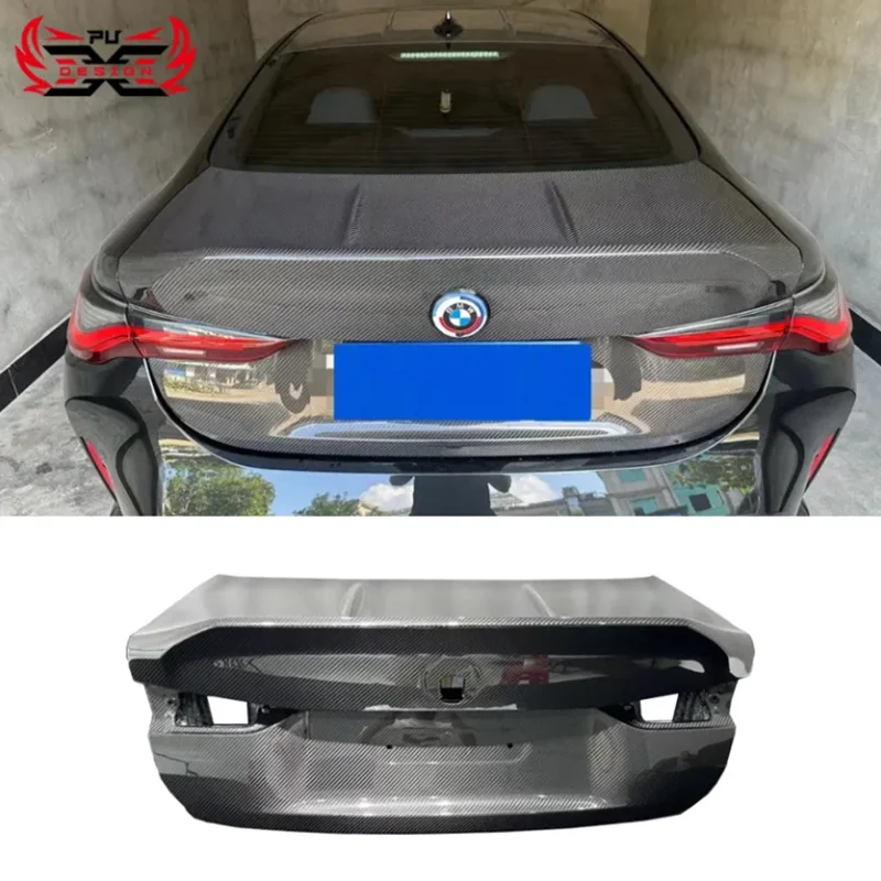 High Quality Dry Carbon For BMW M3 M4 G80 G82 G83 Fiber Rear Trunk Fit CSL Style Trunk Boot Lid Rear Deck Boot Lid Cover hood