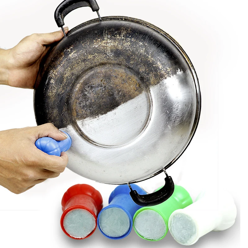 Magic Cleaning Brushes Rod Stick Metal Rust Remover Cleaning Kitchen Pot Pans Random color