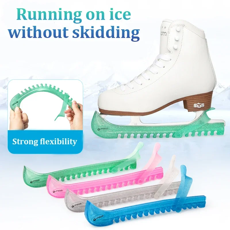Schlittschuhe Schuhe Klinge Schutzhülle weich verstellbar rutsch fest verschleiß fest Universal PVC Eiskunstlauf Messer hülle