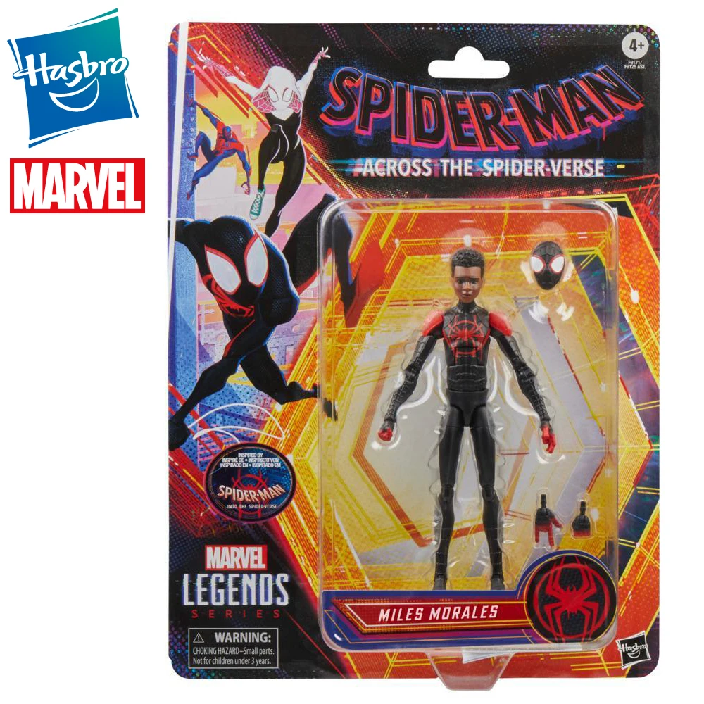 

Hasbro Marvel Legends Series Человек-паук: Через вселенные Майлз Моралес 6-дюймовые фигурки Модель Коллекция игрушек Подарки