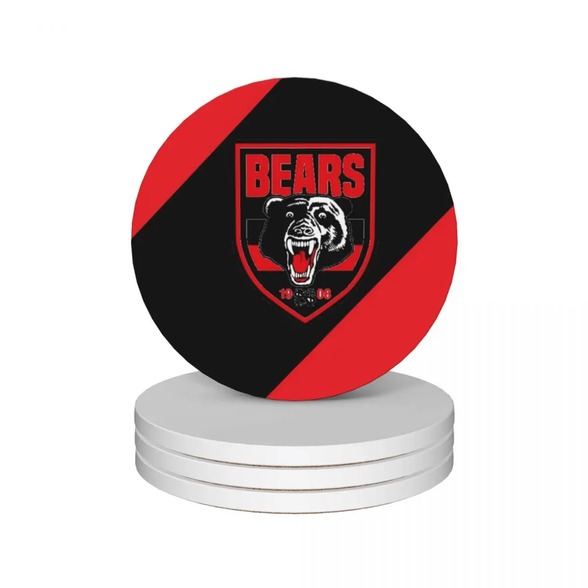 

North Sydney bears Ceramic Coasters (Set of 4) cute coffee cup stand coffee slate Coasters