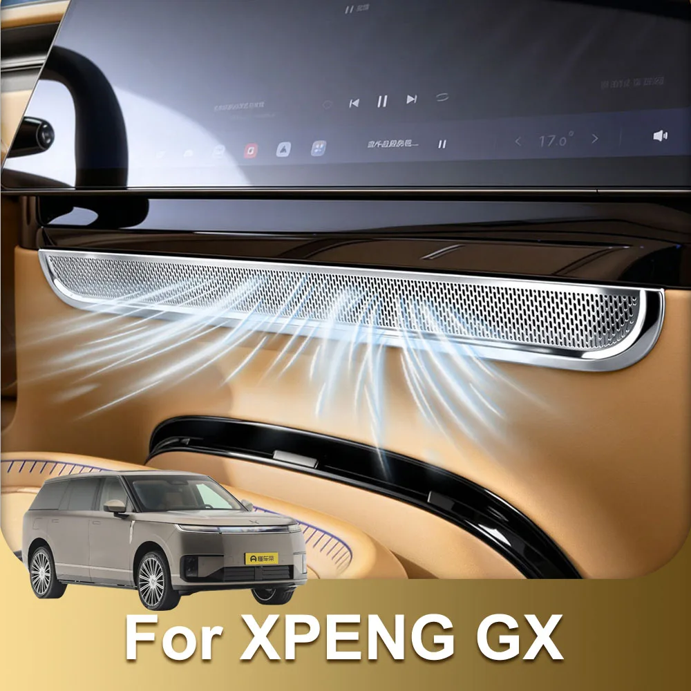 

Fit For Xpeng GX Instrument Panel Air Outlet Mask Automotive Modification Supplies Stainless Steel Dust Protection Cover