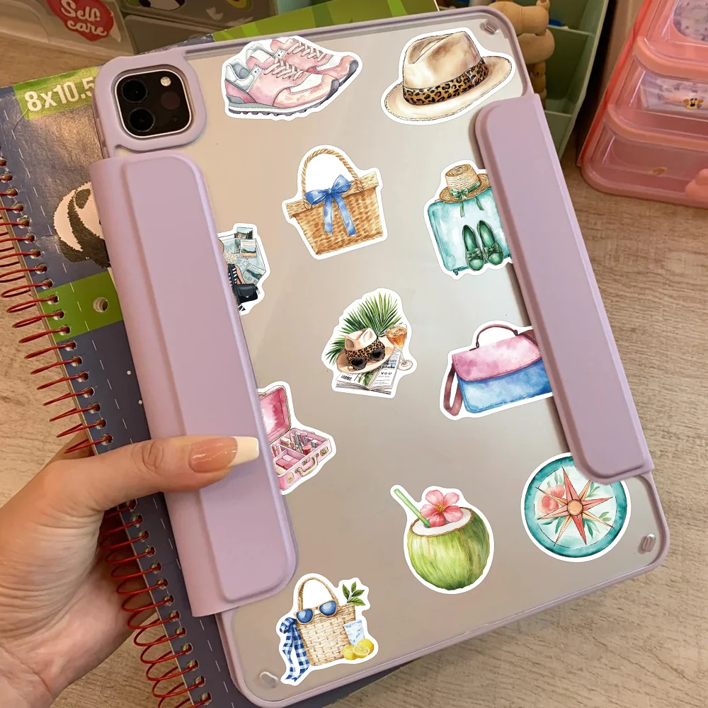 50 قطعة ملصق السفر الكرتون موضة ملصق مائي للهاتف الثلاجة محمول محفظة الظهر دراجة خوذة مجلة لاصقة تزيين #5