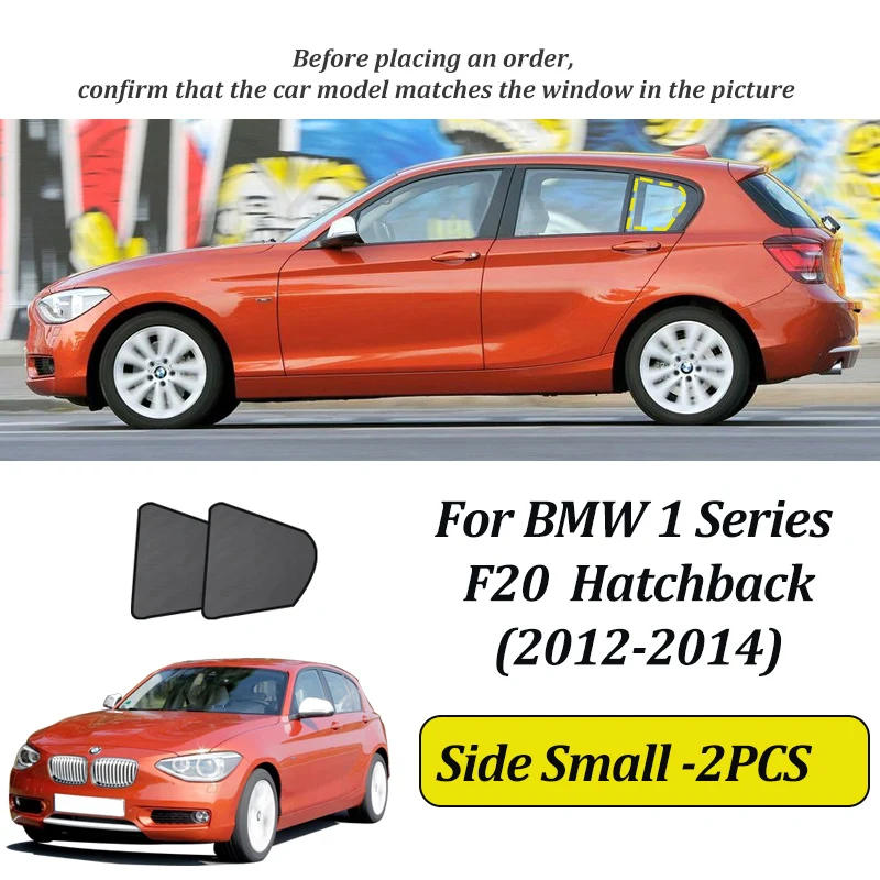 LINNUNU Voor BMW 1-serie E87 F20 2004-2014 Magnetische Auto Zonnescherm Voorruit Gordijn Zijruit Zonnescherm UV Bescherming onderdelen