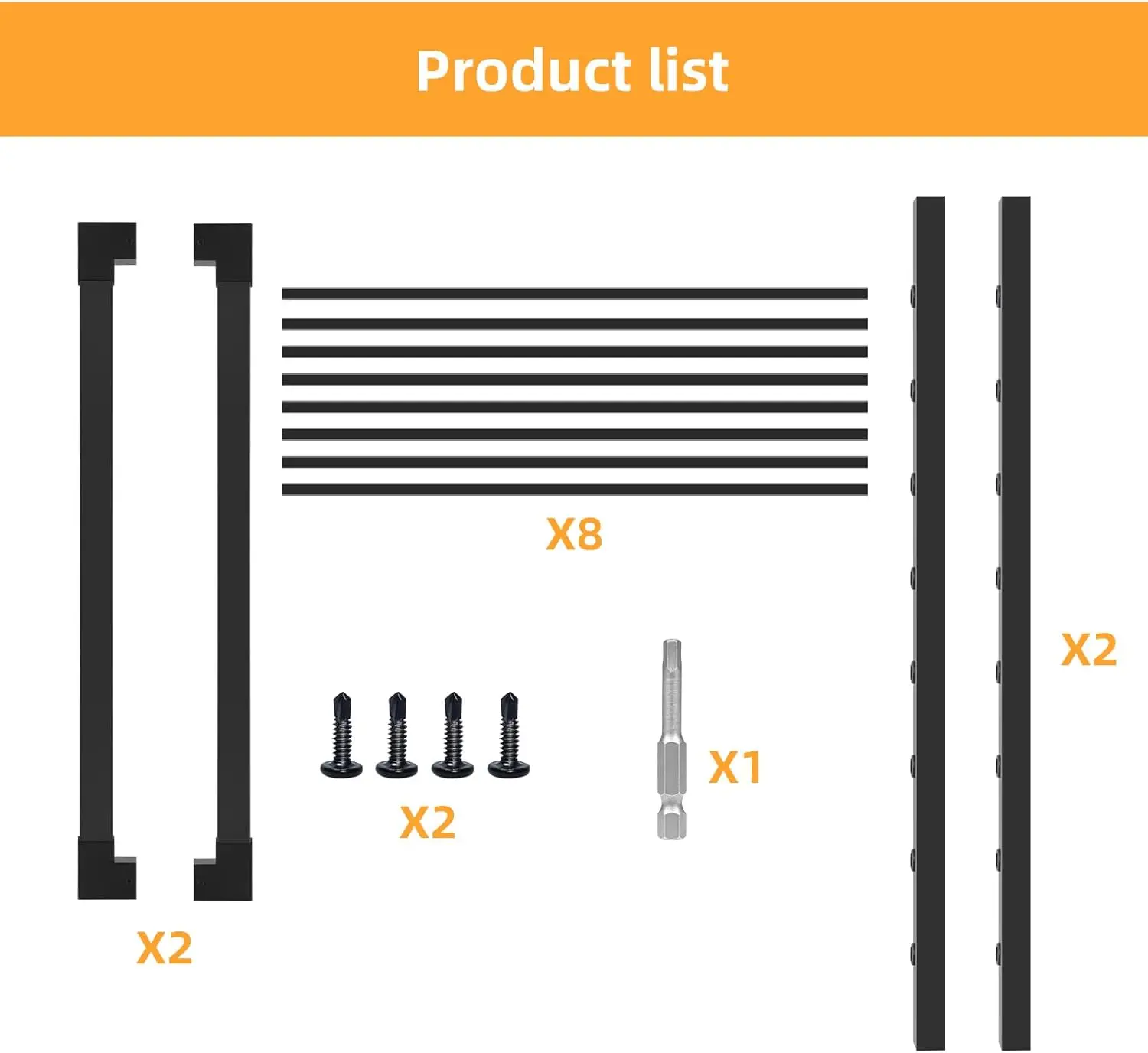 بوابة سياج سطح السفينة في الهواء الطلق، بوابة سطح السفينة 42 بوصة ارتفاع × 48 بوصة عرض أسود عالي التحمل مضاد للصدأ مع عرض قابل للتخصيص، بوابة معدنية لإعادة الإعادة #4