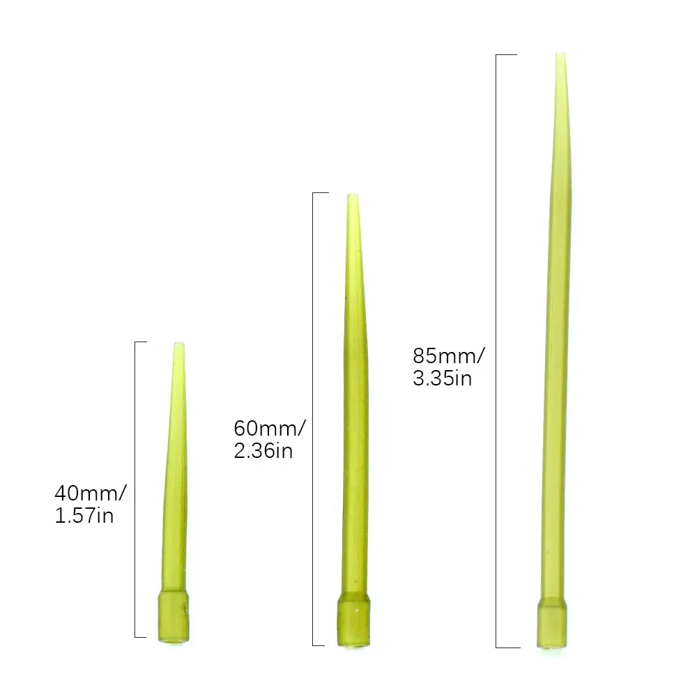 20pcs Carp Fishing Accessories Hair Rig Hooklink Anti Tangle Sleeve Rubber Tubing For Carp Rig Swivels Fishing Sleeve End Tackle view 2