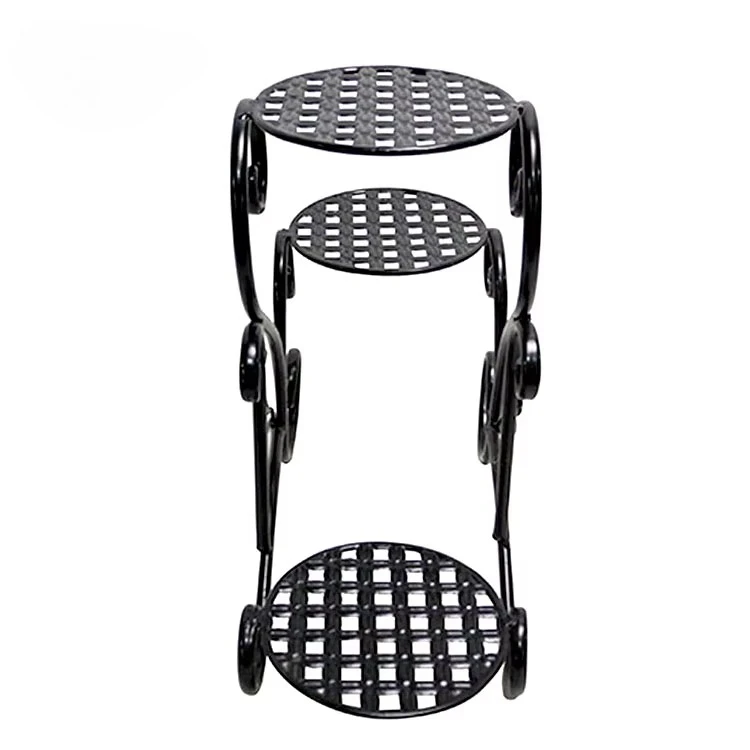 Indoor/Outdoor 3-Tier Metal Plant Shelf Flower Display Stand/Garden Planter Holder for Home Use view 3